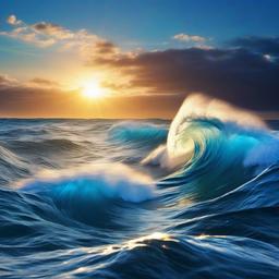 Wave Background Wallpaper - blue ocean wave wallpaper  