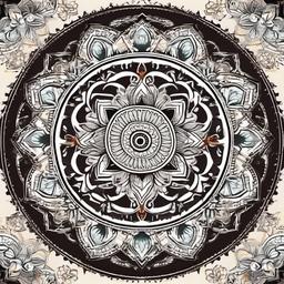 Mandala pattern  , vector illustration, clipart