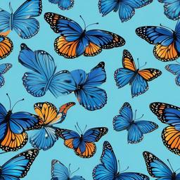Butterfly Background Wallpaper - cute blue butterfly wallpaper  