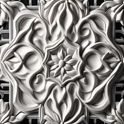 Porcelain arabesque tile pattern top view, product photoshoot realistic background, hyper detail, high resolution