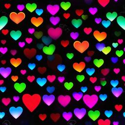 Neon Background Wallpaper - neon heart backgrounds  