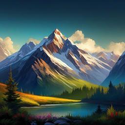 Mountain Background Wallpaper - mountain painting background  