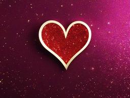 Glitter Background Hearts  