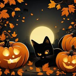 Cat Background Wallpaper - cat pumpkin wallpaper  