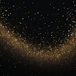 Glitter background - black background with gold sparkles  