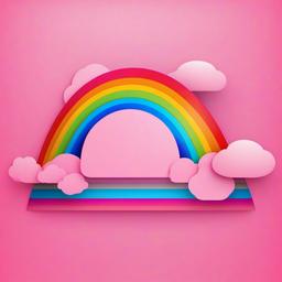 Rainbow Background Wallpaper - pink background with rainbow  