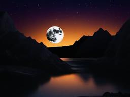 Black Sky Moon Wallpaper  ,desktop background wallpaper