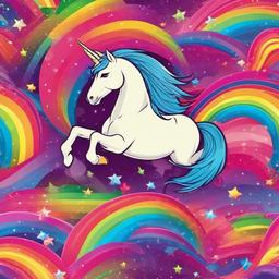 Rainbow Background Wallpaper - unicorn rainbow background hd  