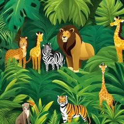 Party Background Wallpaper - jungle safari theme background  