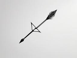 hunting arrow tattoo designs  simple color tattoo,minimal,white background