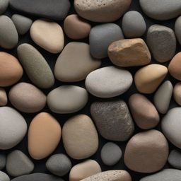 Garden stones with an earthy, natural surface and muted hues top view, product photoshoot realistic background, hyper detail, high resolution