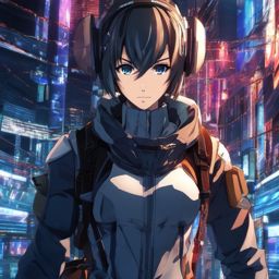 Digital realm with cyber-hacking adventures. anime, wallpaper, background, anime key visual, japanese manga