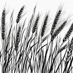 sketch of wheat  minimal rough sketch scribbles,doodles,black and white