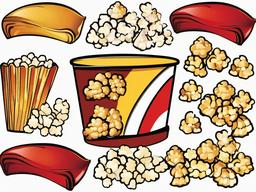 Snack clipart - bowl of popcorn  clipart