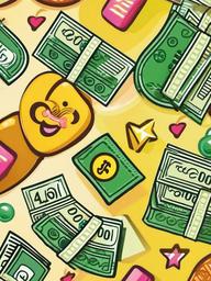 Cute Money Wallpaper - Cheerful, money-themed icons  ,mobile iphone background wallpaper