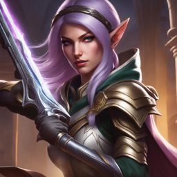 fiora silvermoon, an elf ranger, is ambushing an enemy patrol with deadly accuracy. 