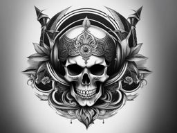 skull tattoo with creative elements and symbolism aligning with your personality. 