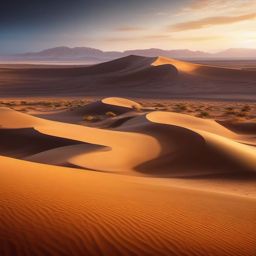 Vast dunes of desert, lonely desert oasis emerges, sanctuary of life and vitality in midst of endless arid sands. hyperrealistic, intricately detailed, color depth,splash art, concept art, mid shot, sharp focus, dramatic, 2/3 face angle, side light, colorful background