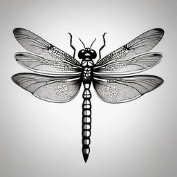 Dragonfly Tattoo Ideas - Ideas and inspirations for creative dragonfly tattoo designs.  simple color tattoo,minimalist,white background