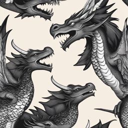 dragons with feather 