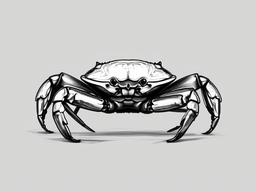 sketch of a crab  minimal rough sketch scribbles,doodles,black and white