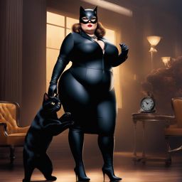 fat catwoman - Fat Cat Woman in Suit