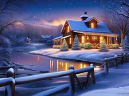 Country Christmas Wallpaper  