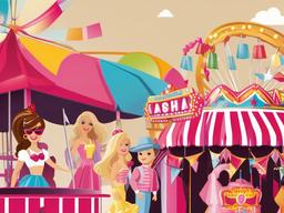 Barbie clipart - Barbie at a carnival  clipart