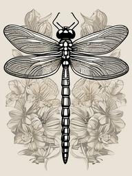 dragonfly clipart color  vector style illustration