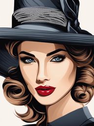 hat clipart: adding style to an elegant fashion show. 