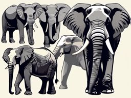 Elephant Clipart, Gentle giants of the animal kingdom. 