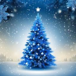 Christmas Background Wallpaper - blue christmas tree wallpaper  