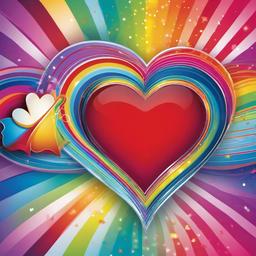 Heart Background Wallpaper - rainbow heart backgrounds  