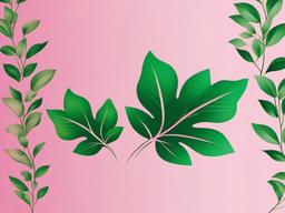 Pink And Green Wallpapers-Light pink with green leaf patterns for a fresh, springtime look  background wallpaper