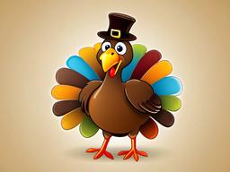 Cute Turkey Wallpaper - Thanksgiving turkey with charm  ,desktop background wallpaper