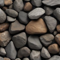 Rocks featuring a rough, natural texture in shades of gray and brown top view, product photoshoot realistic background, hyper detail, high resolution