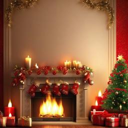 Christmas Background Wallpaper - fireplace background christmas  