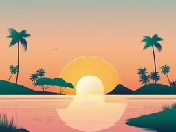 Summer Minimalist Wallpaper  background