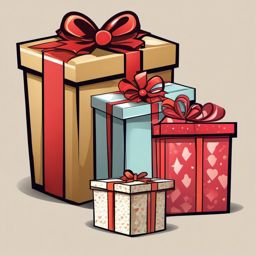 Presents Clip Art,Designing a gift shop's website  simple, 2d flat