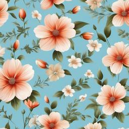 Flower Background Wallpaper - light blue background with flowers  