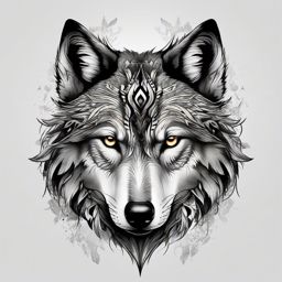 Cool Tattoos Wolf,assortment of cool and captivating wolf tattoos, each a unique piece of art. , color tattoo design, white clean background