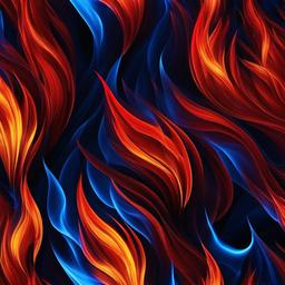 Fire Wallpaper - Blue flames merging with red  background wallpaper