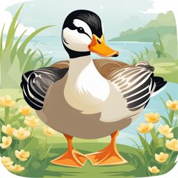 duck clipart - a quacking and adorable duck illustration. 