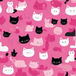 Cat Background Wallpaper - cat pink wallpaper  