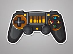 Gaming controller sticker- Button-mashing fun, , sticker vector art, minimalist design