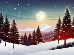 Christmas Mountain Wallpaper  