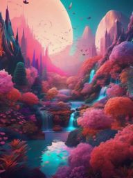 Aesthetic iPhone Wallpaper - Surreal Dreamworld on Your iPhone  intricate patterns, splash art, wallpaper art