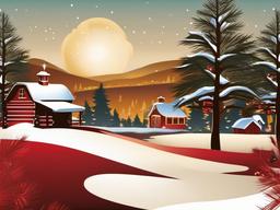 Western Christmas Background  