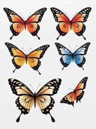 butterfly clipart - graceful butterfly in flight, a symbol of beauty. 