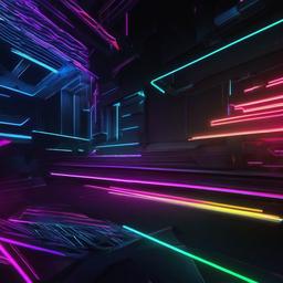 Neon Background Wallpaper - anime neon background  